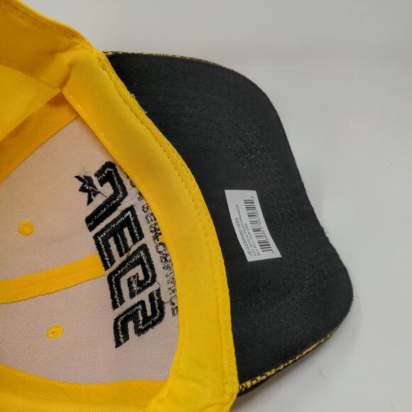 JEGS High Performance Strapback Hat Black Yellow Adjustable Embroidered Logo - Picture 11 of 12
